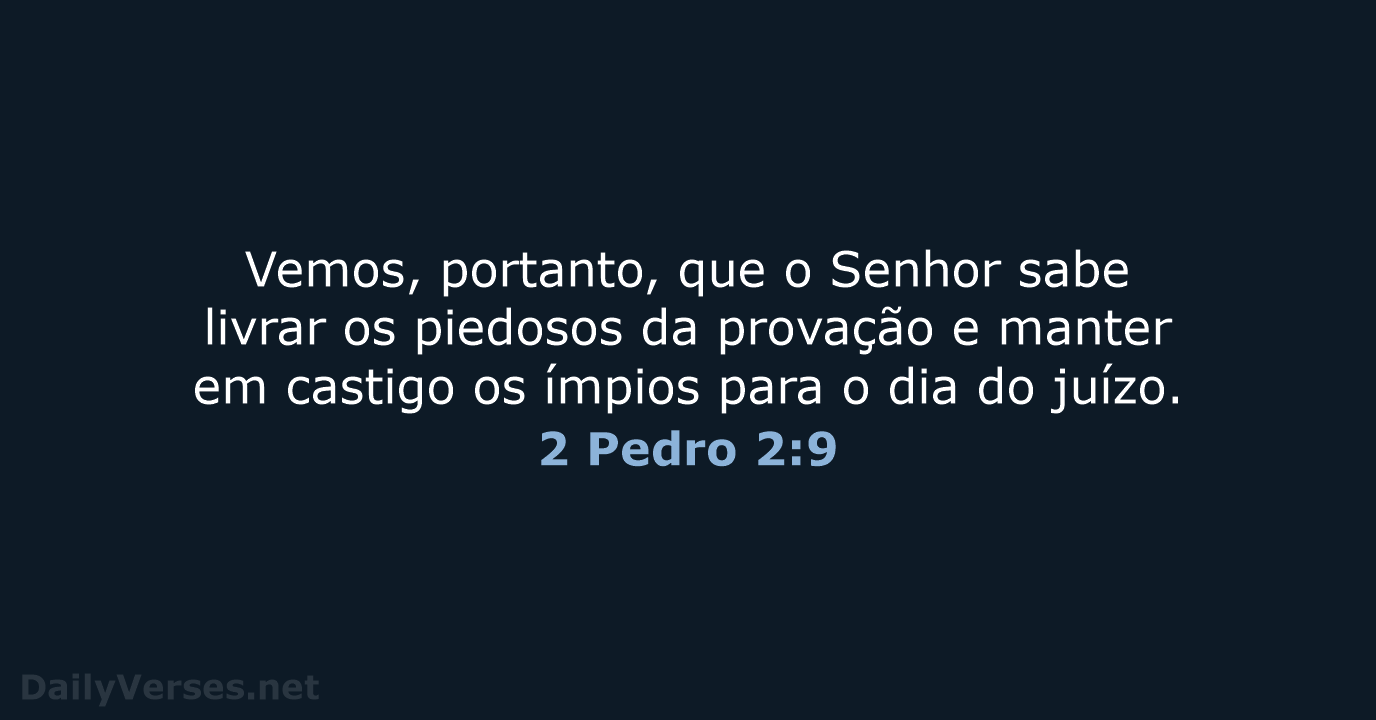 2 Pedro 2:9 - NVI
