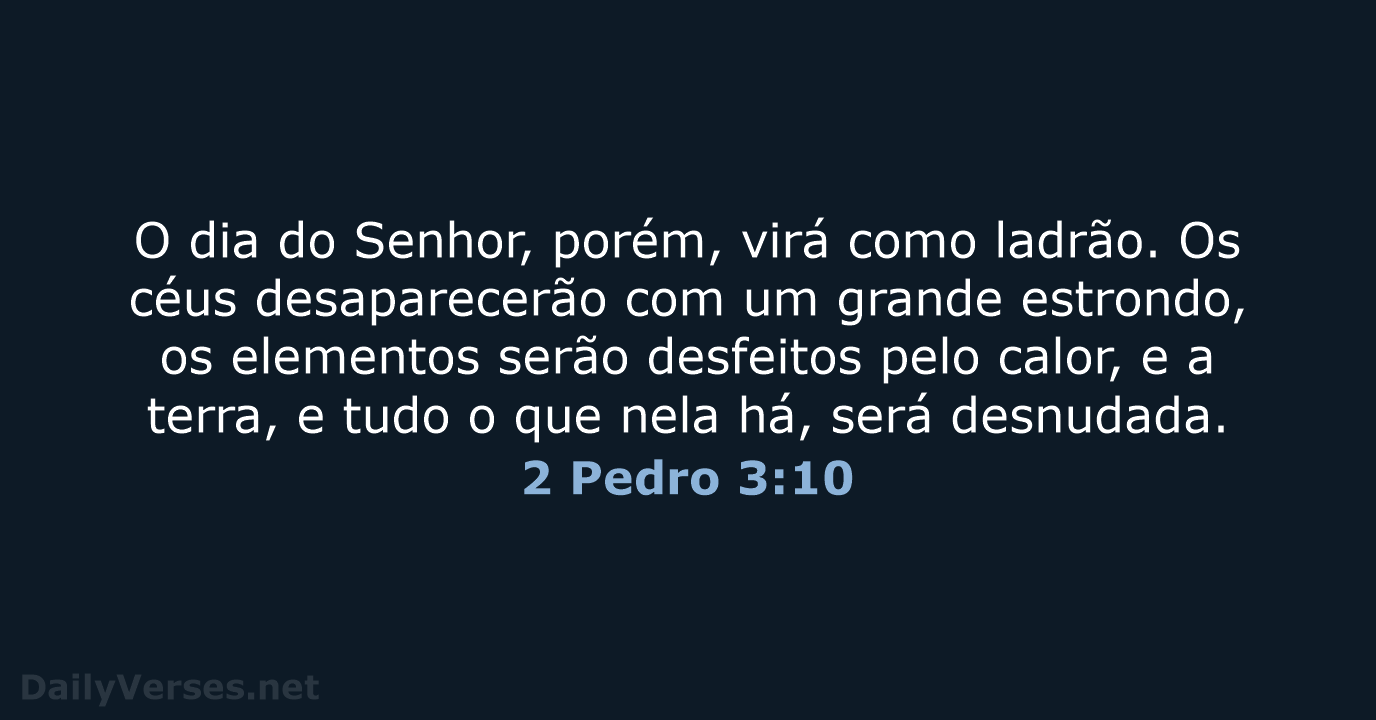 2 Pedro 3:10 - NVI