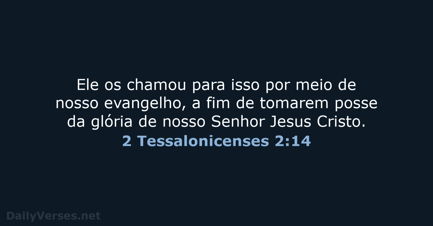 2 Tessalonicenses 2:14 - NVI