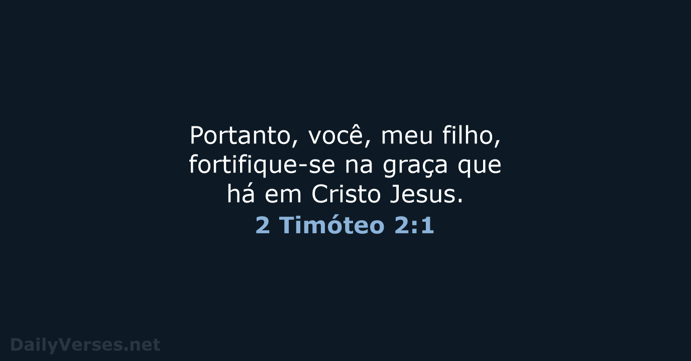 2 Timóteo 2:1 - NVI
