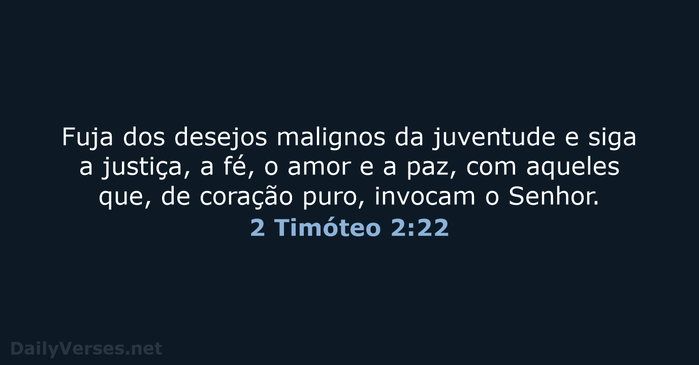 2 Timóteo 2:22 - NVI