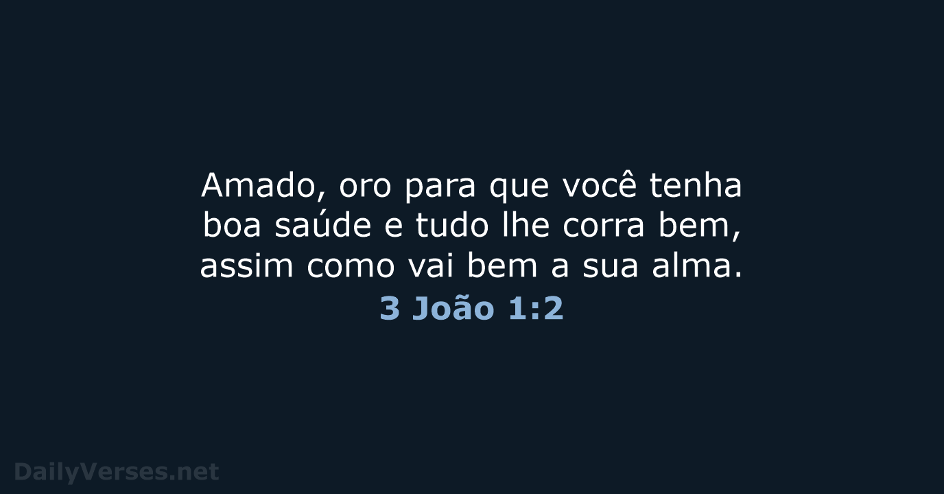 3 João 1:2 - NVI