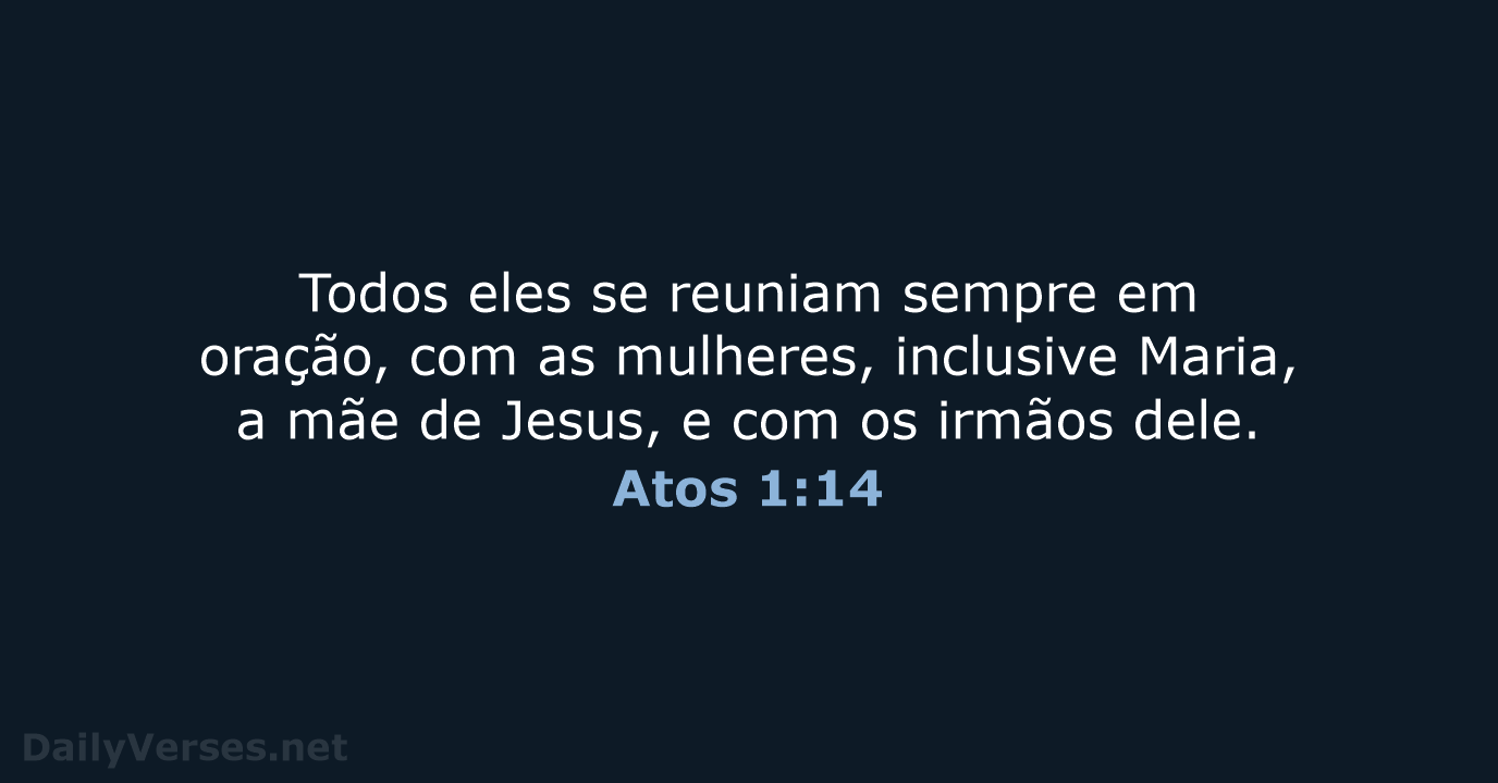 Atos 1:14 - NVI