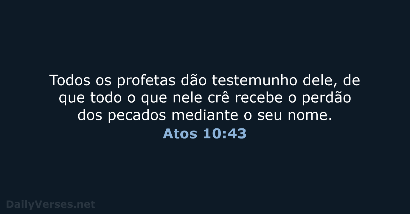 Atos 10:43 - NVI