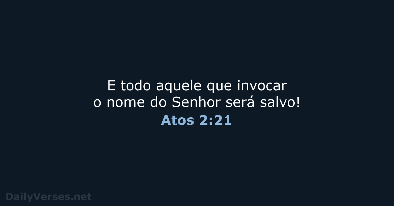 Atos 2:21 - NVI