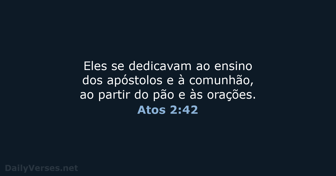 Atos 2:42 - NVI