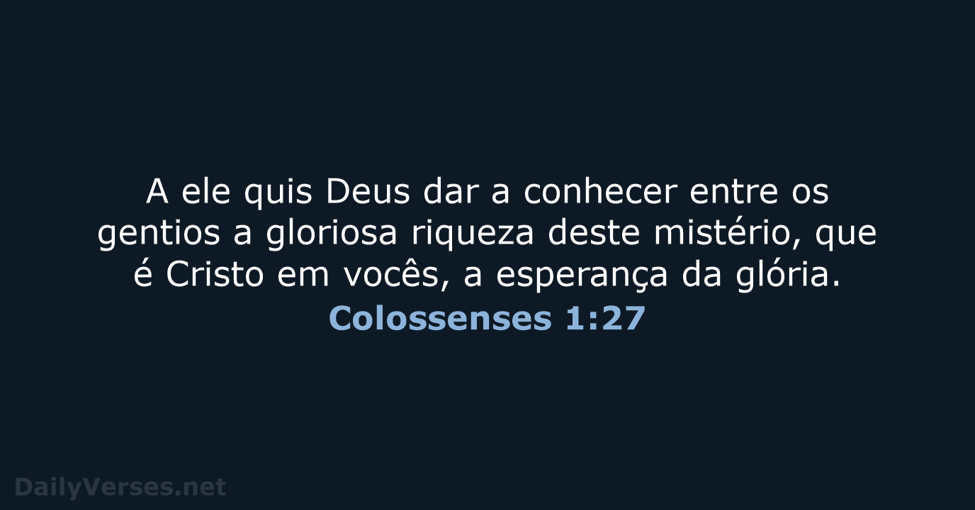 Colossenses 1:27 - NVI