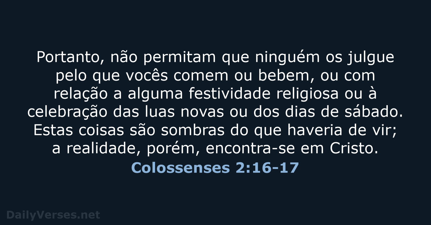 Colossenses 2:16-17 - NVI