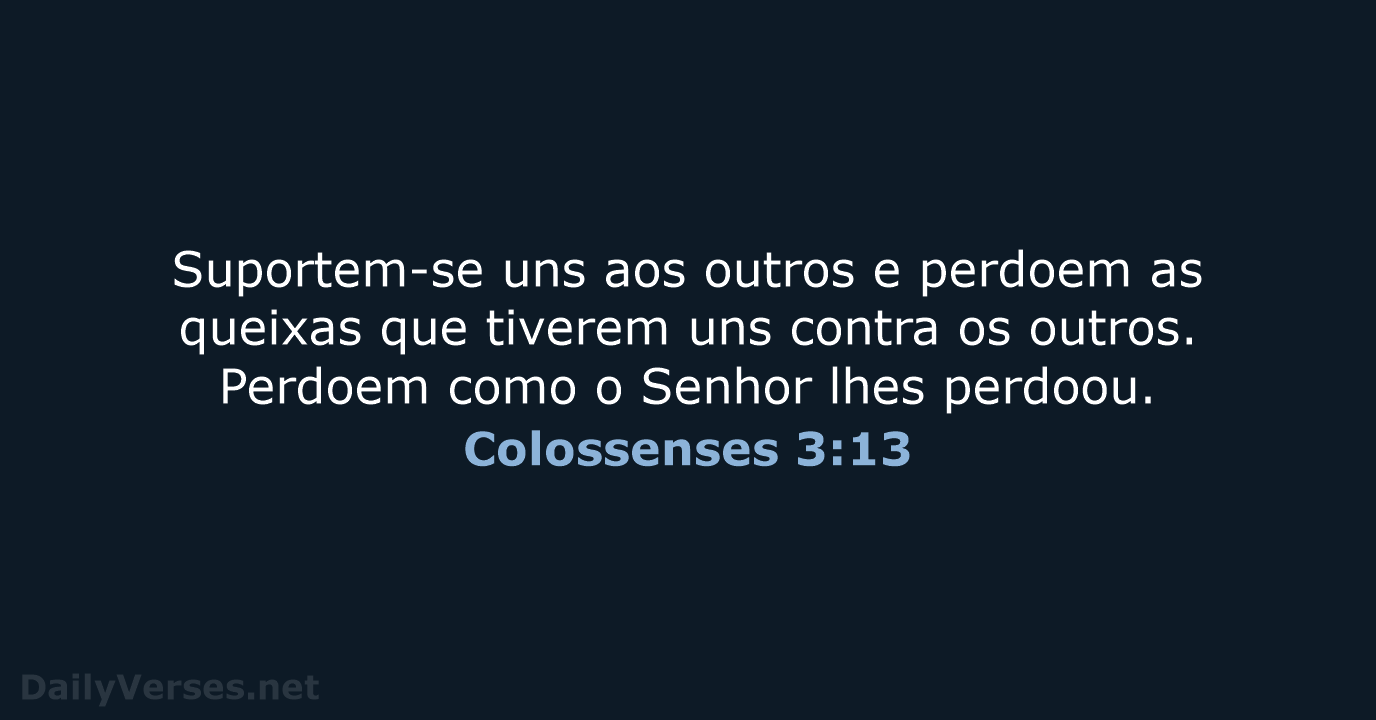 Colossenses 3:13 - NVI