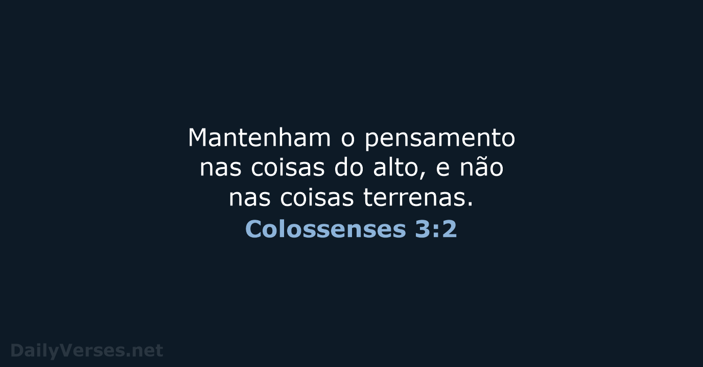 Colossenses 3:2 - NVI