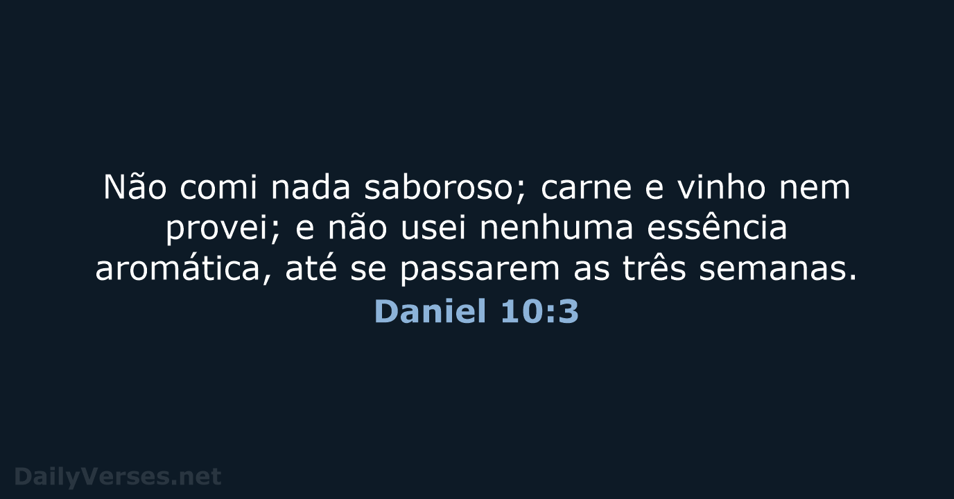 Daniel 10:3 - NVI