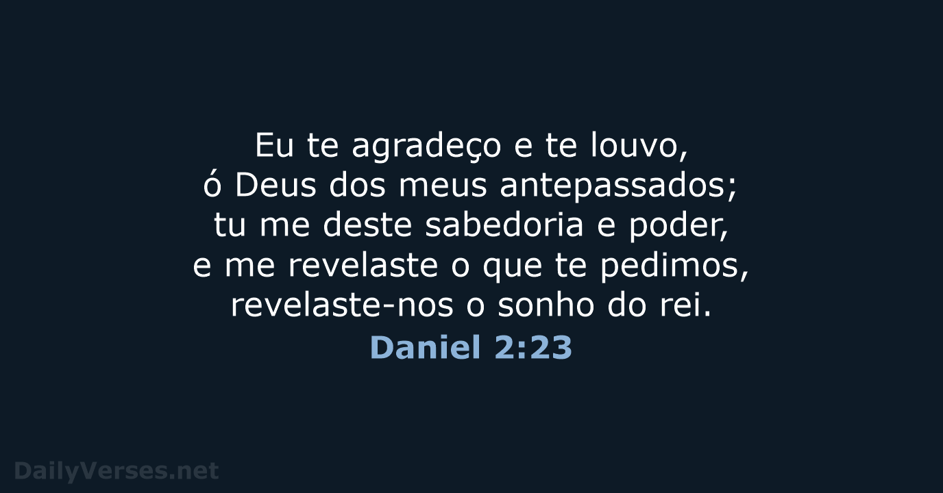 Daniel 2:23 - NVI