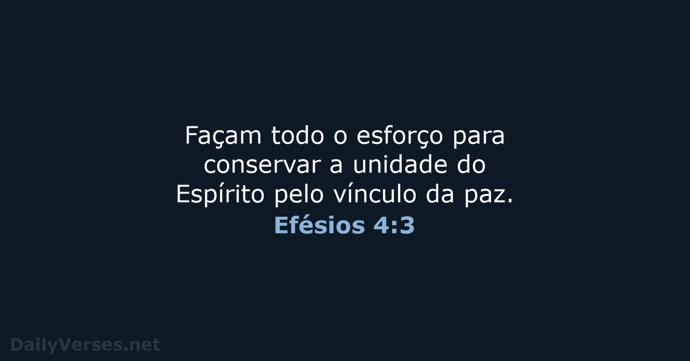 Efésios 4:3 - NVI