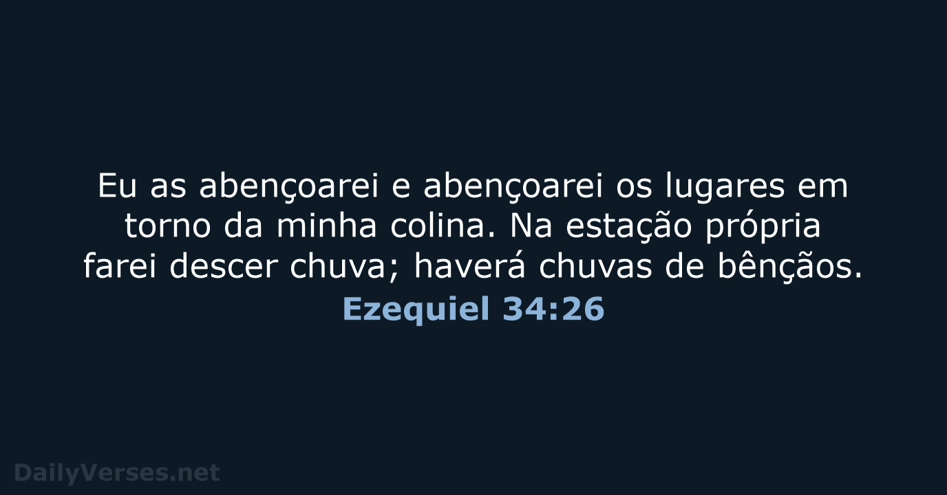 Ezequiel 34:26 - NVI
