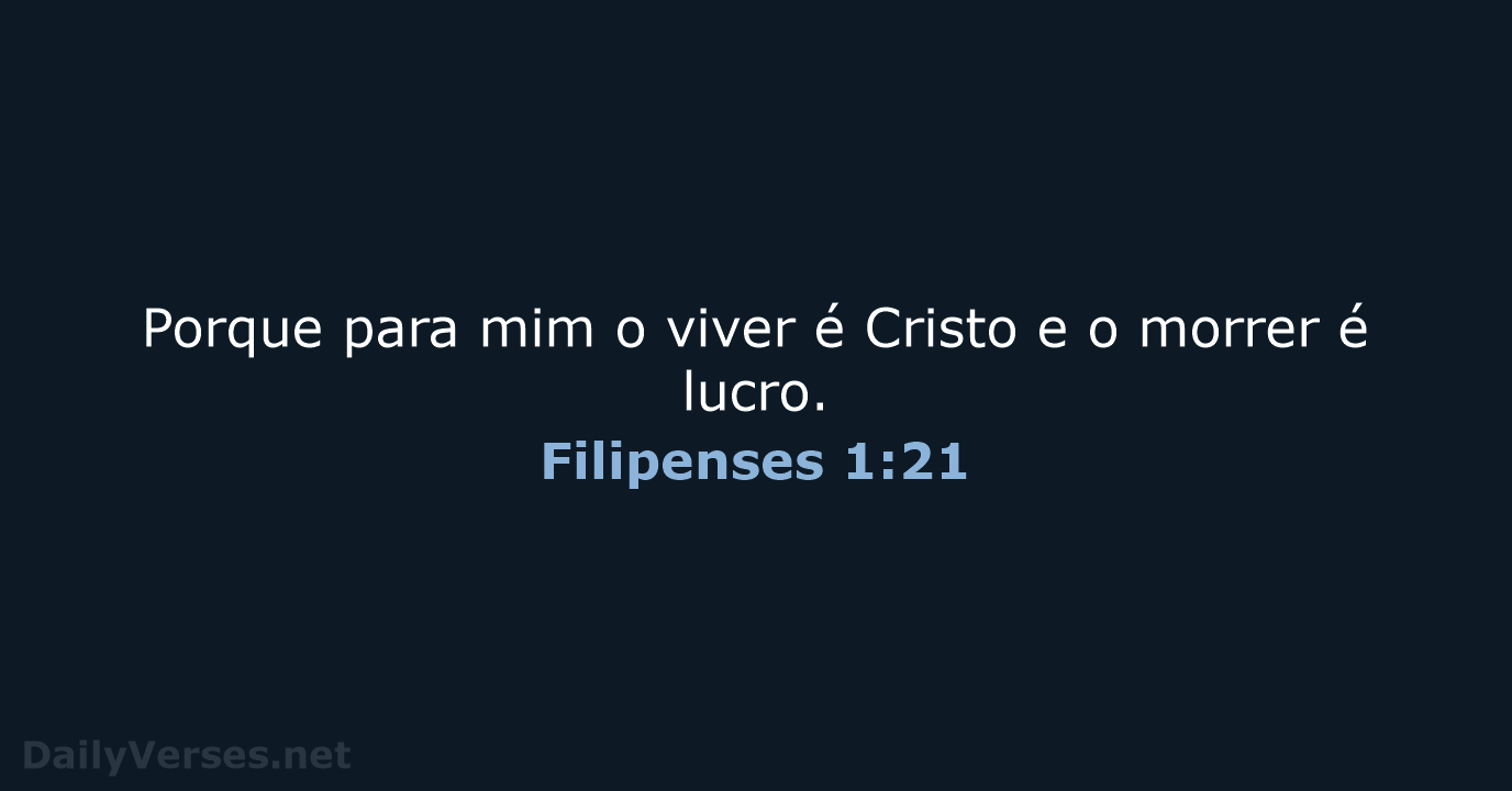 Filipenses 1:21 - NVI
