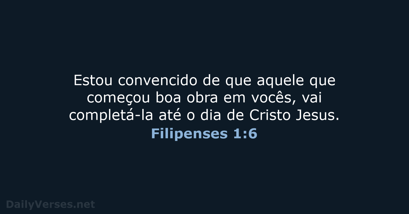Filipenses 1:6 - NVI