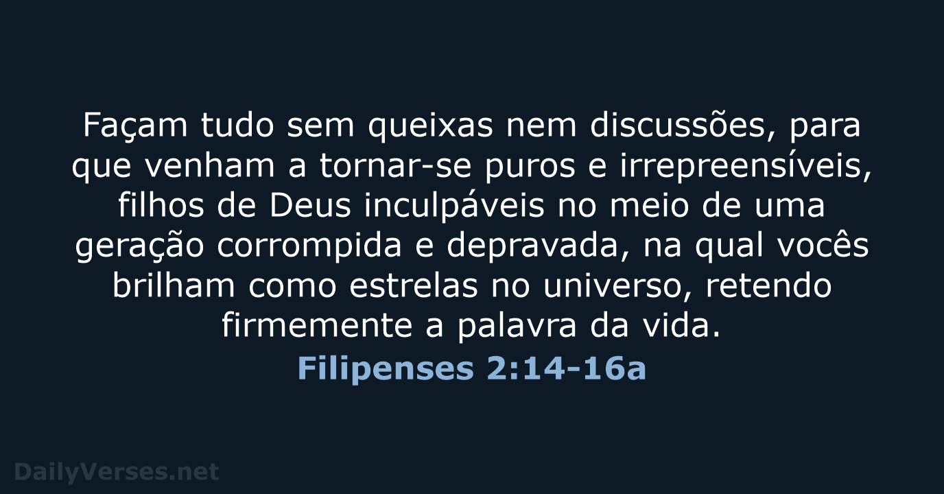 Filipenses 2:14-16a - NVI
