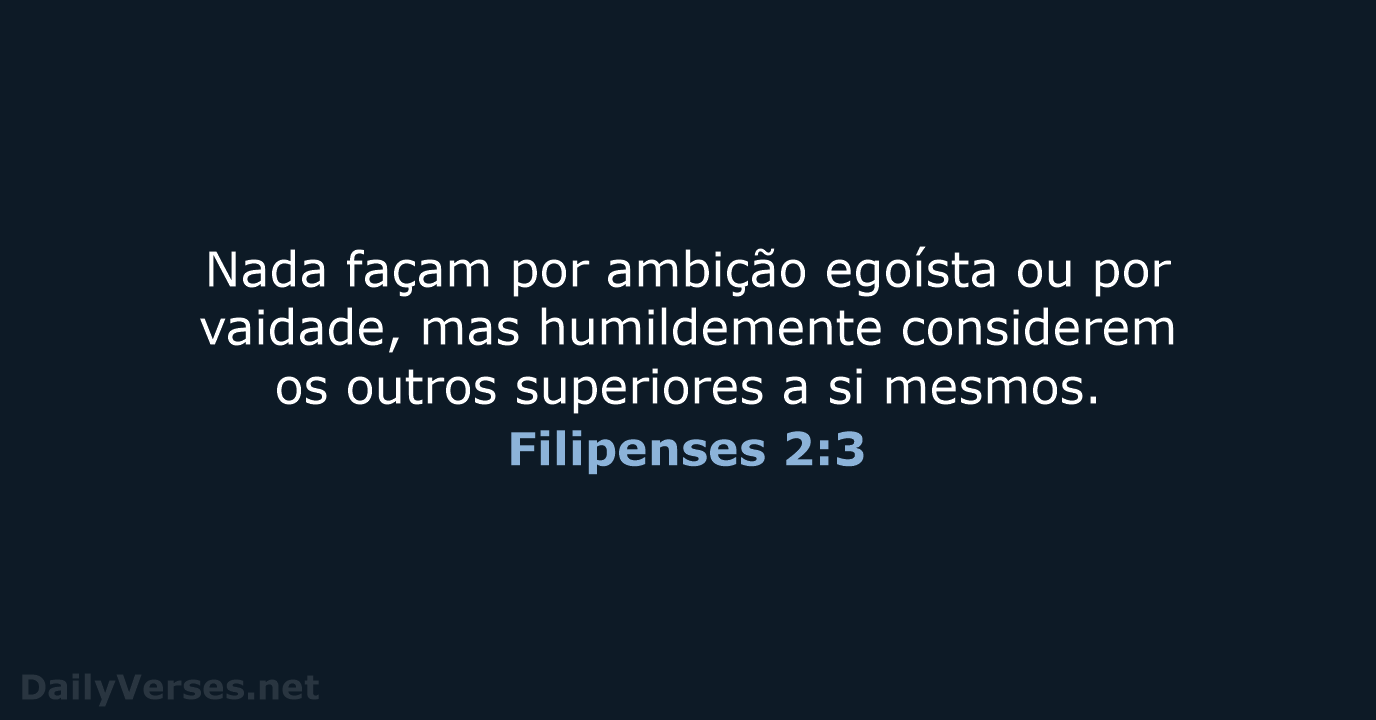 Filipenses 2:3 - NVI