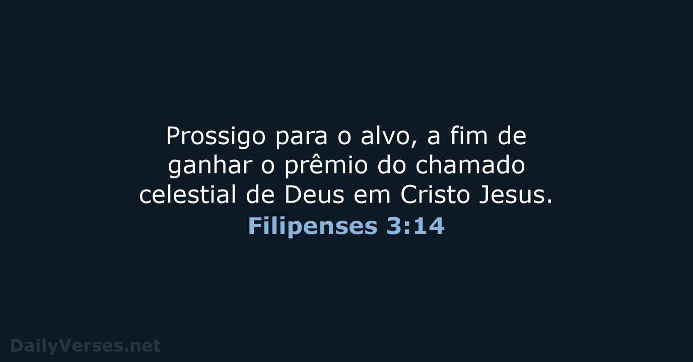 Filipenses 3:14 - NVI