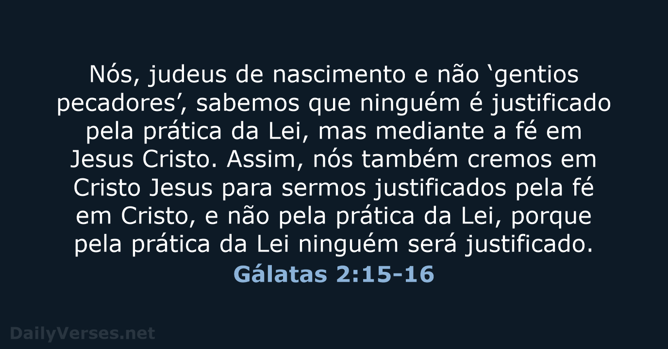 Gálatas 2:15-16 - NVI