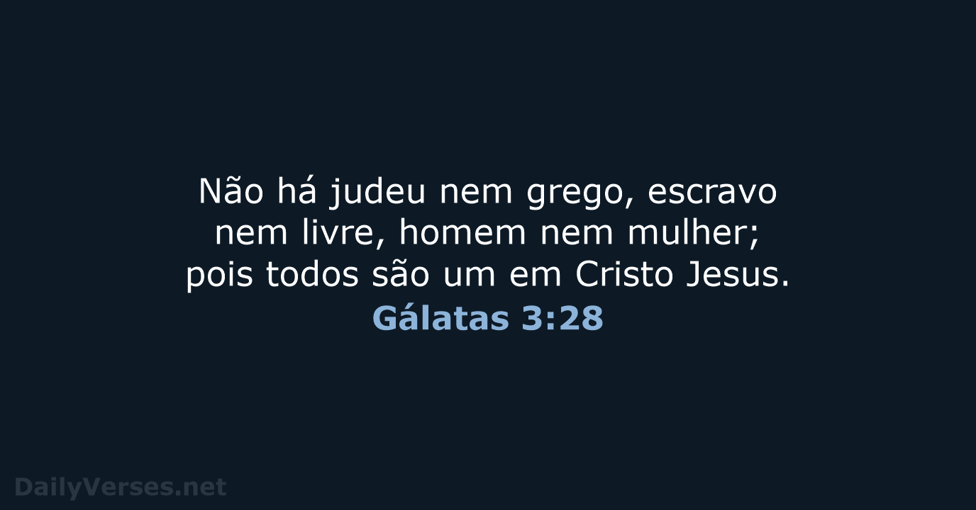 Gálatas 3:28 - NVI