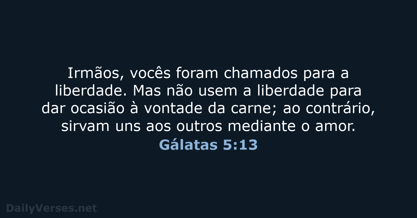 Gálatas 5:13 - NVI