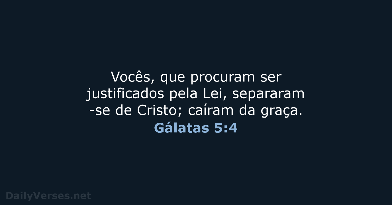 Gálatas 5:4 - NVI