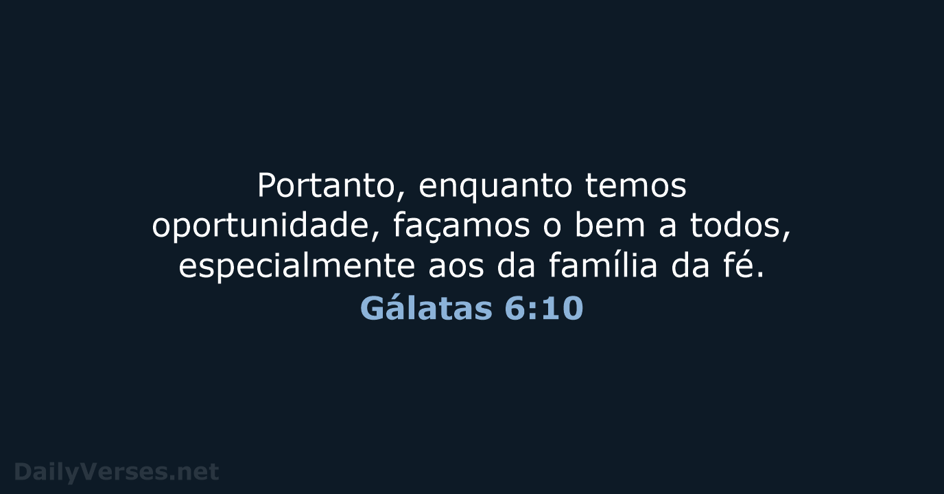 Gálatas 6:10 - NVI