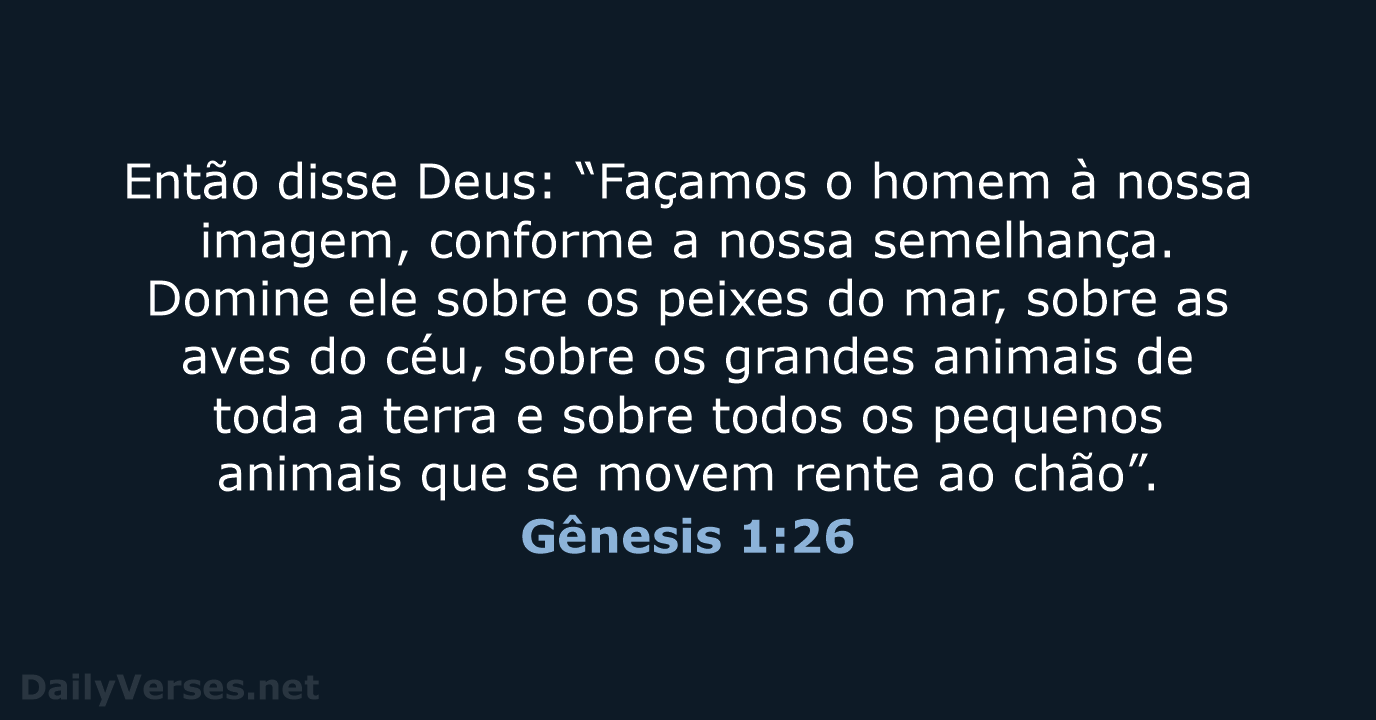 Gênesis 1:26 - NVI