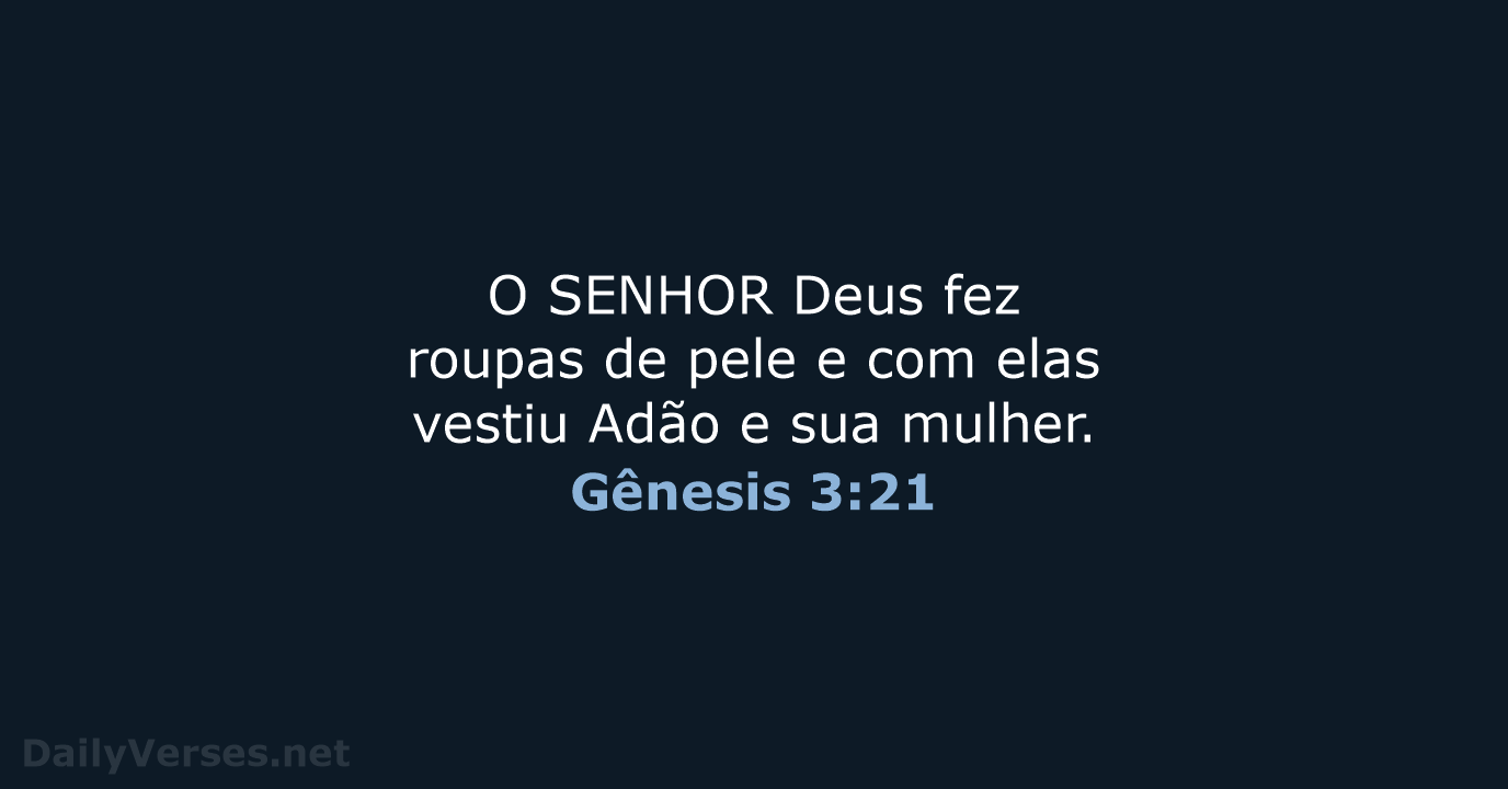 Gênesis 3:21 - NVI