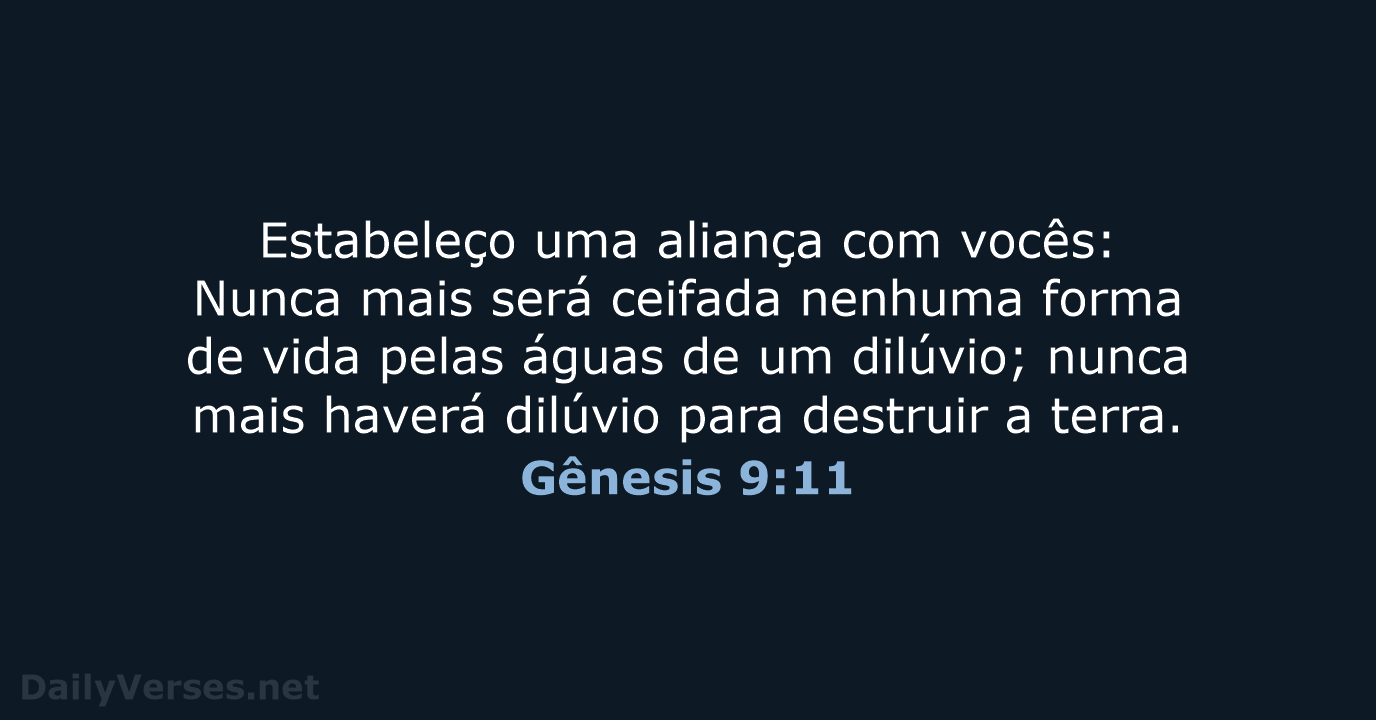 Gênesis 9:11 - NVI