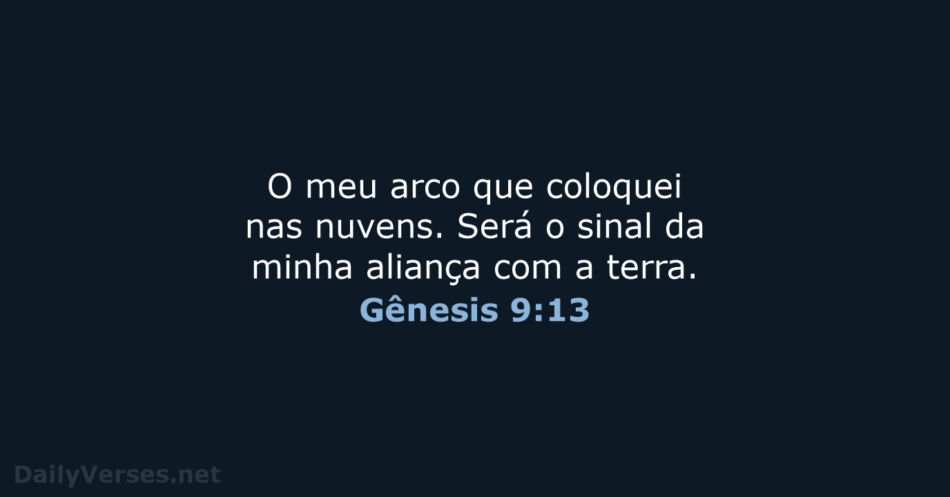 Gênesis 9:13 - NVI