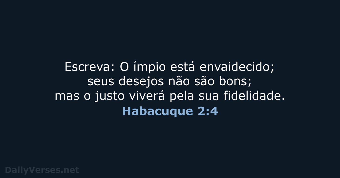 Habacuque 2:4 - NVI