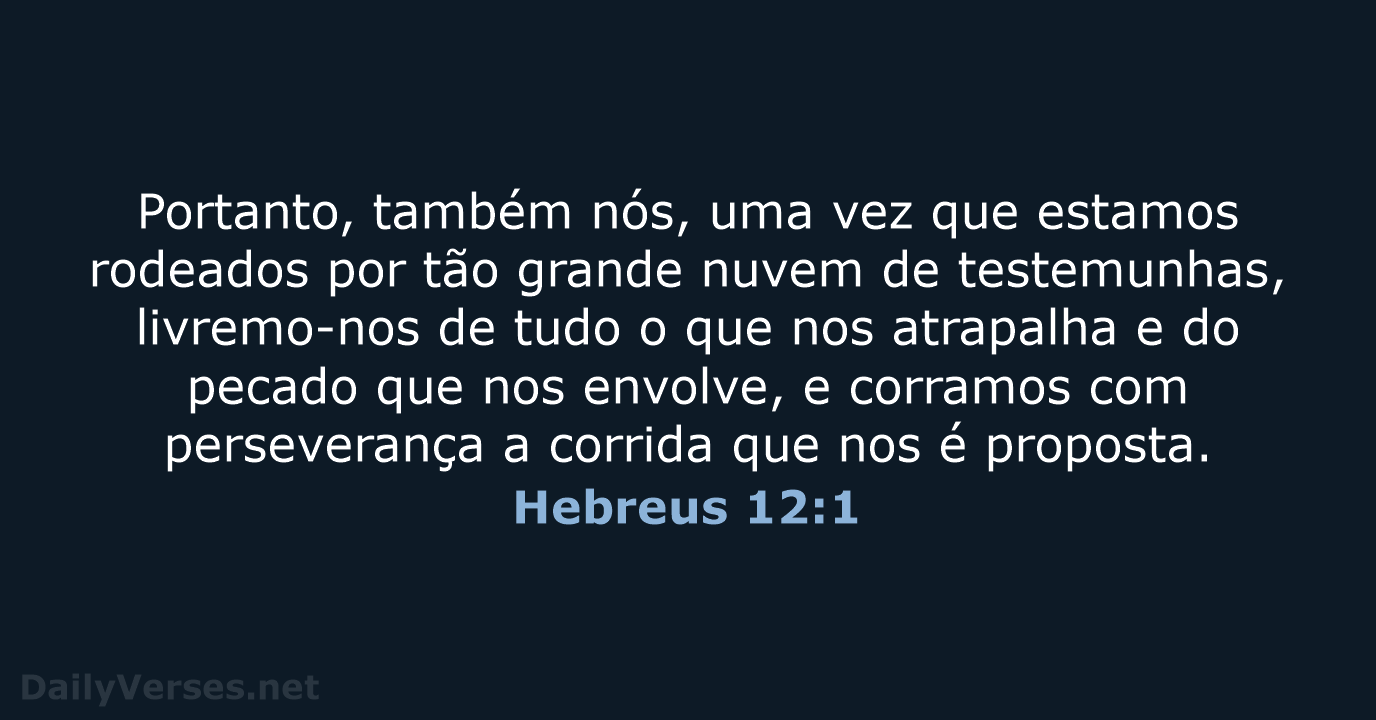 Hebreus 12:1 - NVI