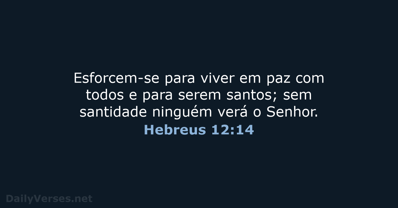 Hebreus 12:14 - NVI