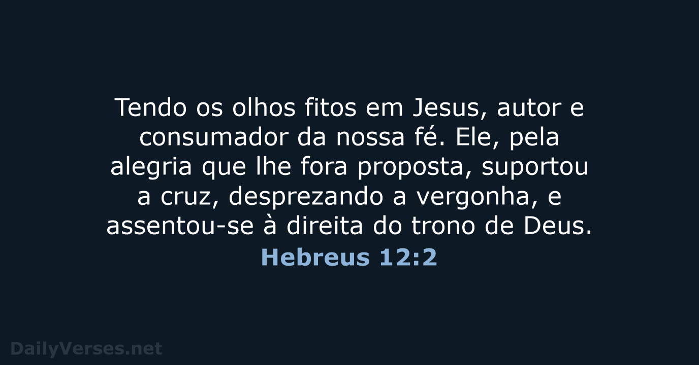 Hebreus 12:2 - NVI