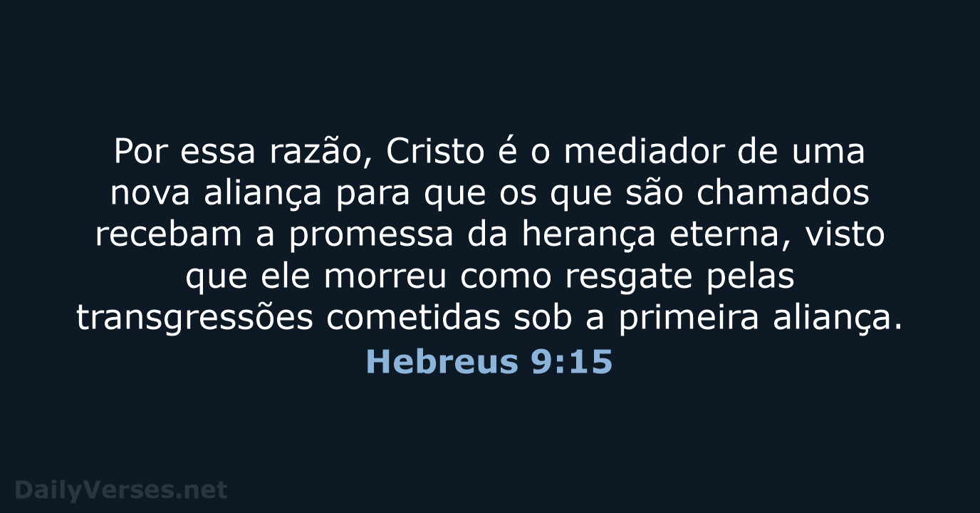 Hebreus 9:15 - NVI