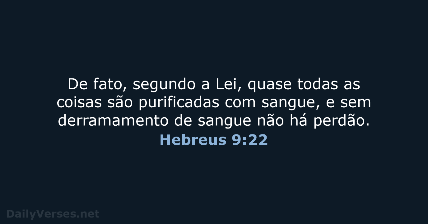 Hebreus 9:22 - NVI