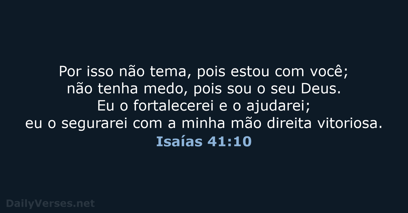 Isaías 41:10 - NVI