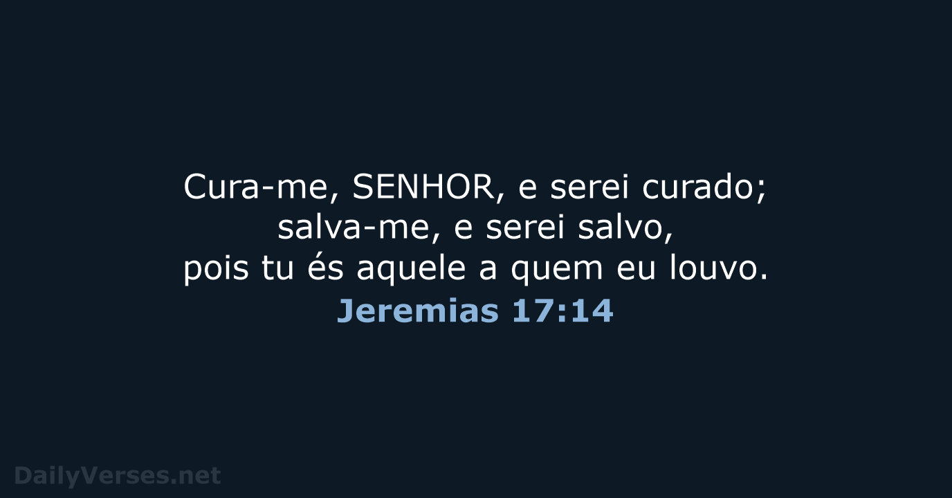 Jeremias 17:14 - NVI