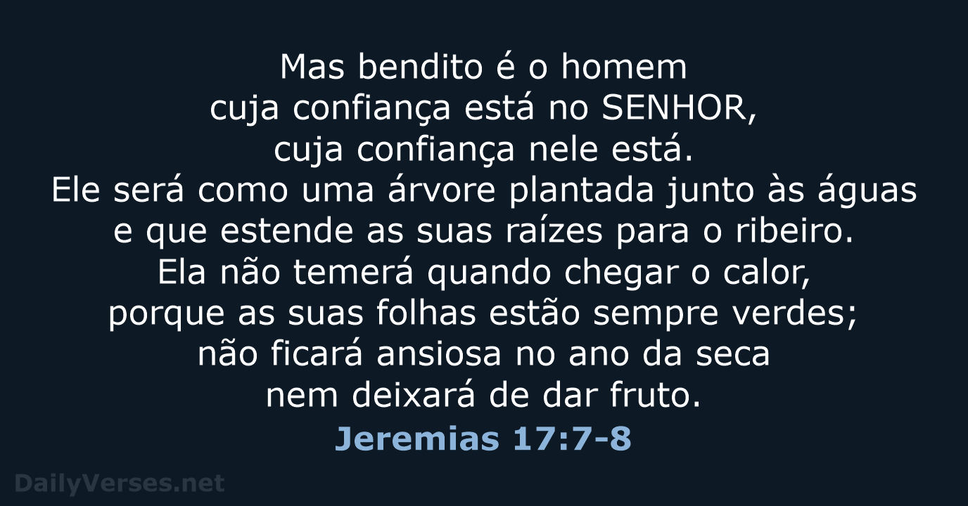 Jeremias 17:7-8 - NVI