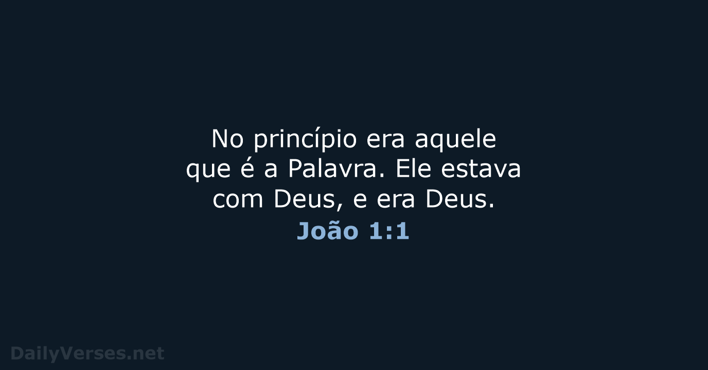 João 1:1 - NVI