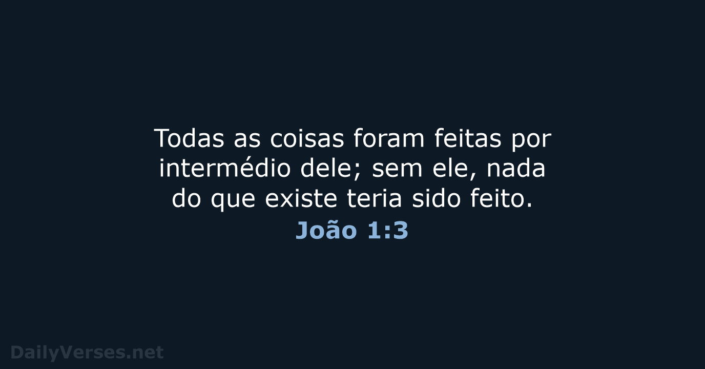 João 1:3 - NVI