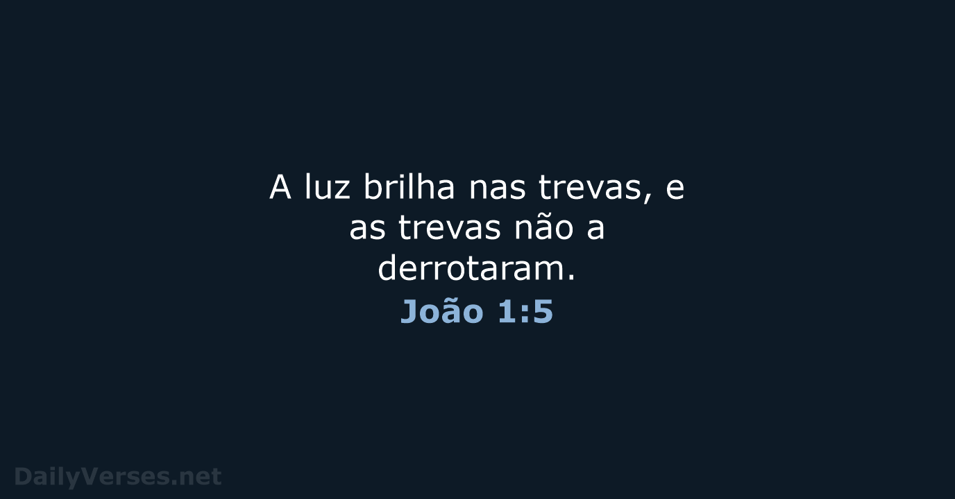 João 1:5 - NVI