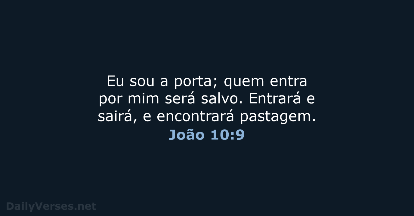 João 10:9 - NVI