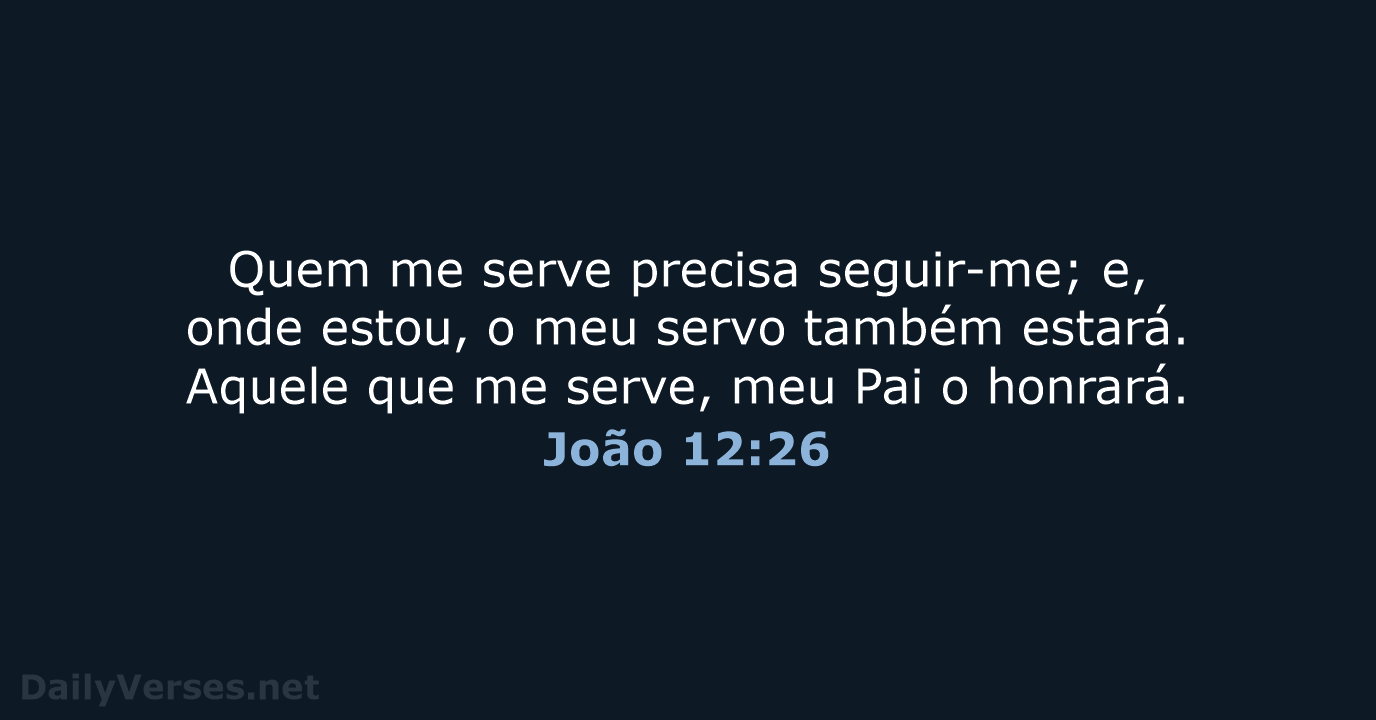 João 12:26 - NVI