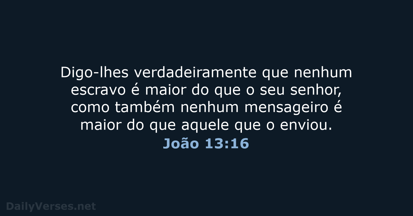 João 13:16 - NVI