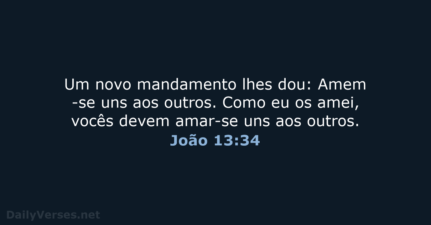 João 13:34 - NVI
