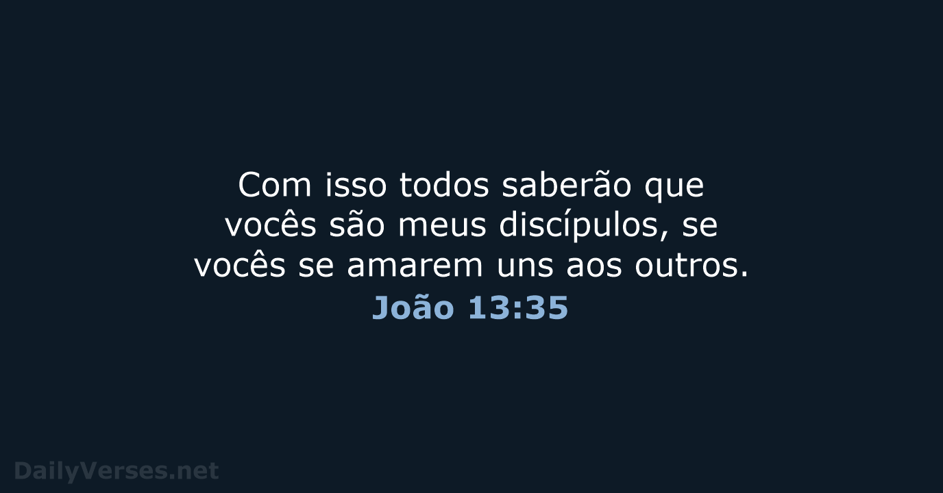 João 13:35 - NVI
