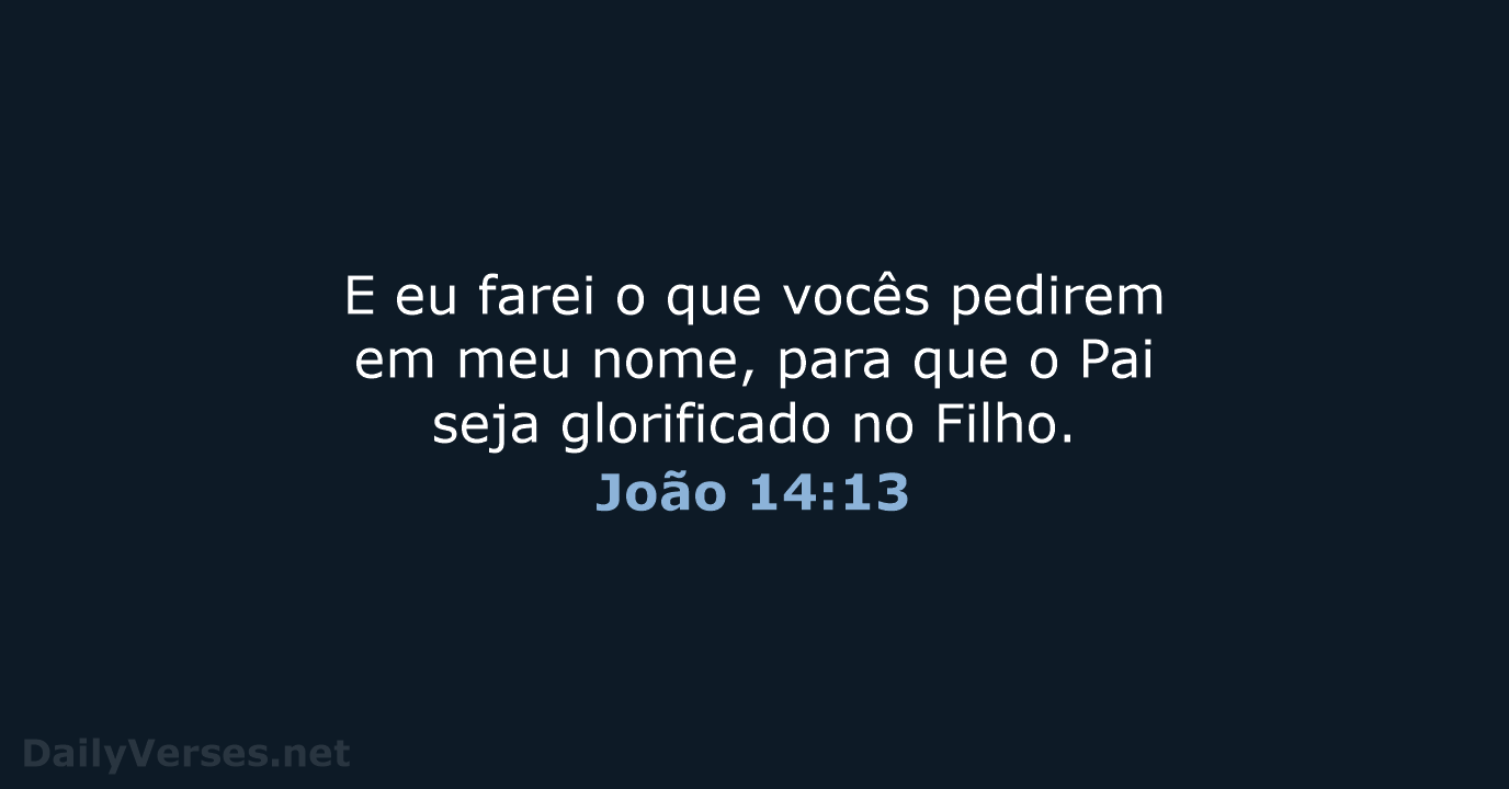 João 14:13 - NVI